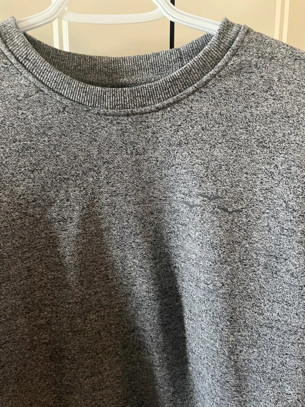 Women’s Lazy Pants Heather Grey Crewneck Sweatshirt - Picture 3 of 5